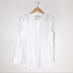 Vineyard Vines White Long Sleeve Tunic Blouse